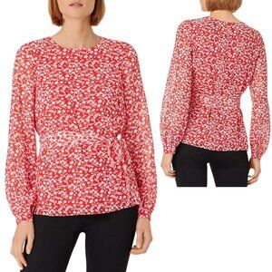 New HOBBS LONDON Rosie Floral Print Blouse Size 14
